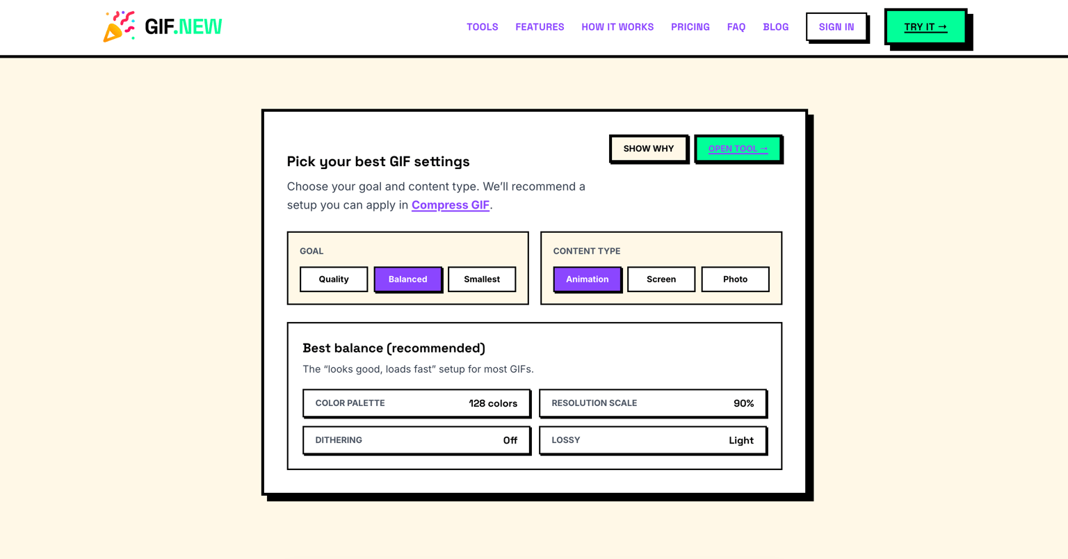 Best GIF Settings for Quality vs File Size