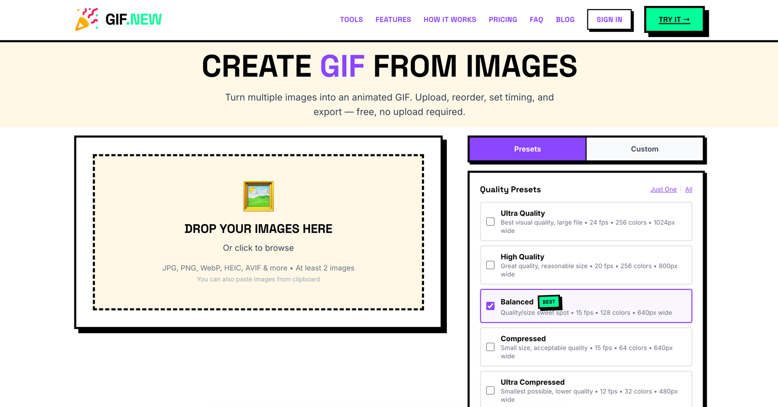 How Many Images Should a GIF Have?